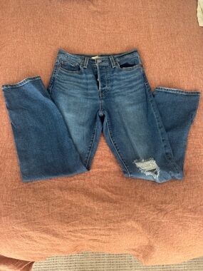 Levi Strauss & Co Wedgie Straight Jean distressed jeans Size 28